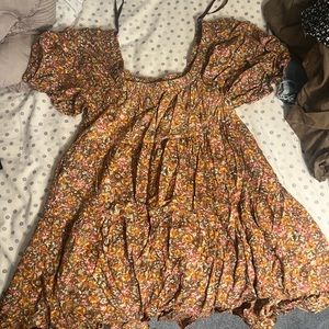 wild fable target dress brown and floral